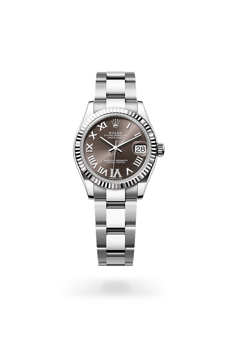 Rolex Datejust in White Rolesor - combination of Oystersteel and white gold, M278274-0027 - Rolex Boutique San Jose