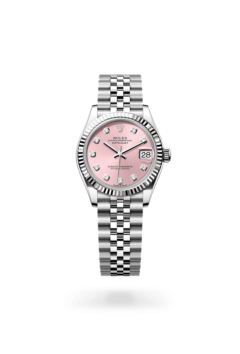 Rolex Datejust in White Rolesor - combination of Oystersteel and white gold, M278274-0032 - J. Vair Jewellers
