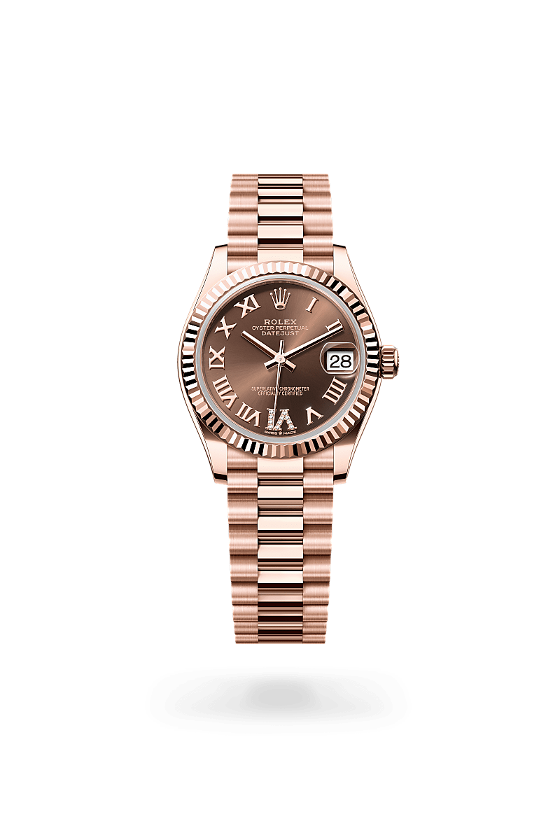 Rolex Datejust in 18 ct Everose gold, M278275-0025 - J. Vair Jewellers