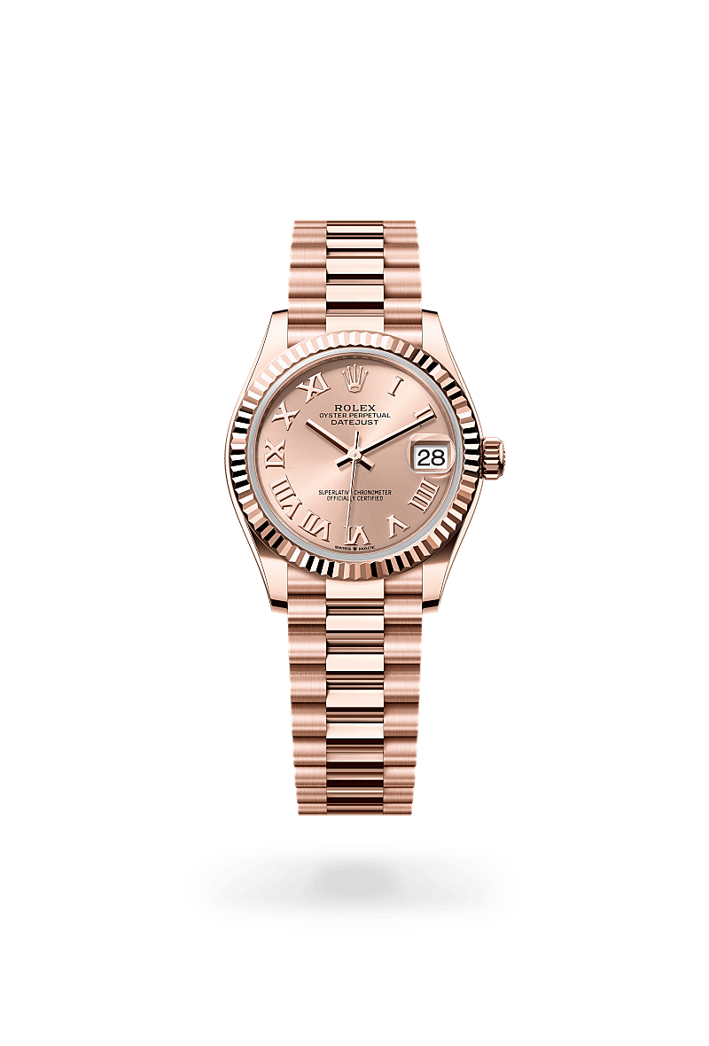 Rolex Datejust in 18 ct Everose gold, M278275-0035 - La Différence Time Centre