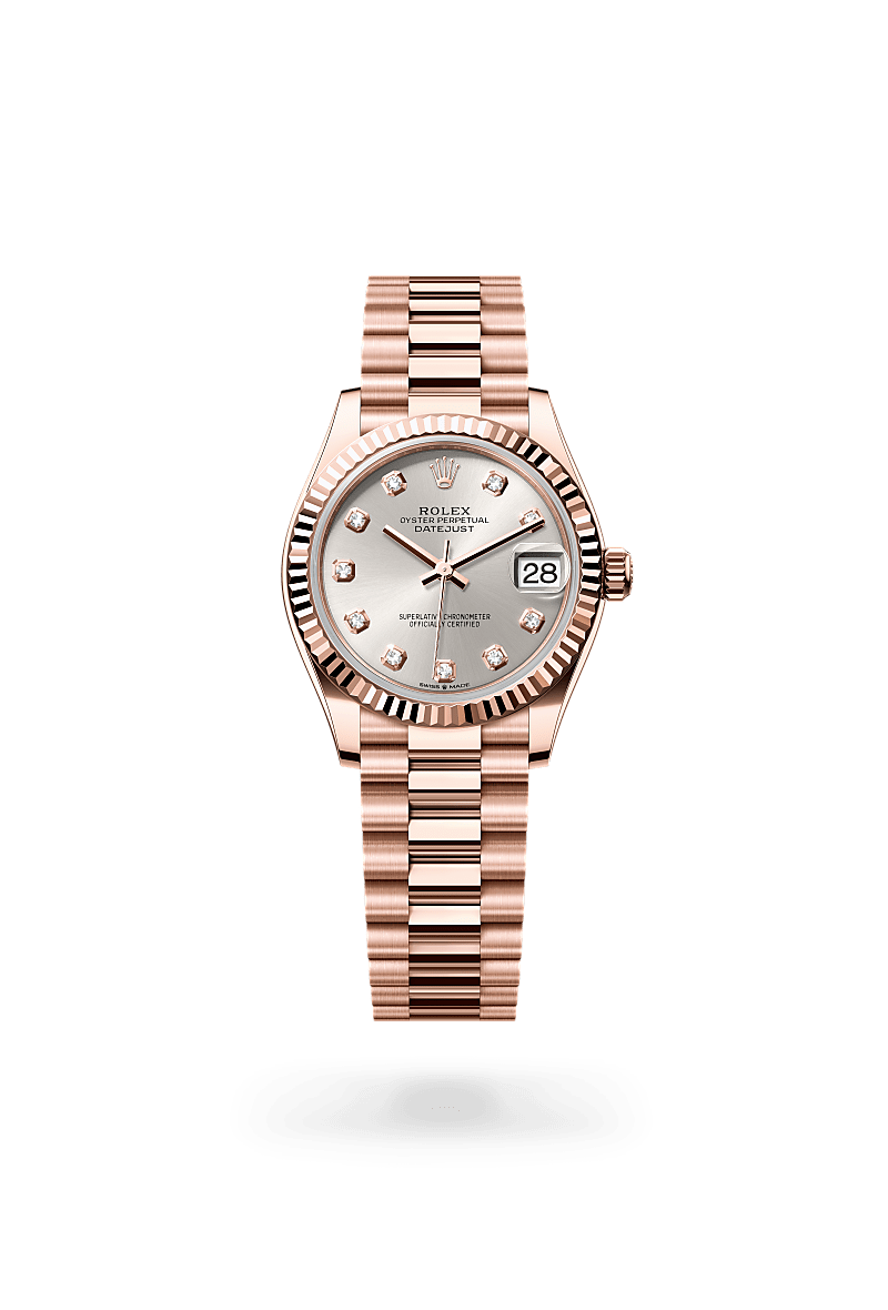 Rolex Datejust in 18 kt Everose gold, M278275-0039 - Rolex Boutique San Jose
