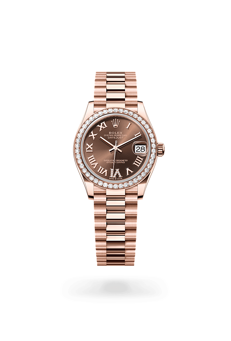 Rolex Datejust in 18 ct Everose gold, M278285RBR-0016 - Humbertown Jewellers