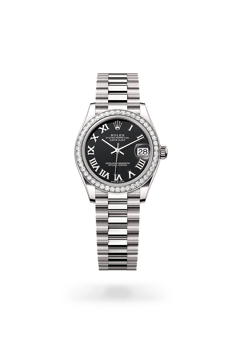 Rolex Datejust in 18 ct white gold, M278289RBR-0011 - Rolex Boutique San Jose