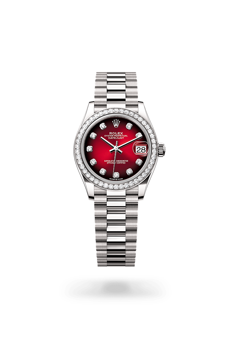 Rolex Datejust in 18 ct white gold, M278289RBR-0028 - Rolex Boutique San Jose
