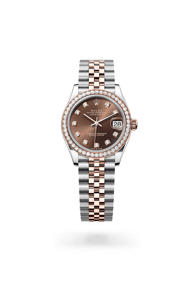 Rolex Datejust in Everose Rolesor - combination of Oystersteel and Everose gold, M278381RBR-0028 - Rolex Boutique San Jose