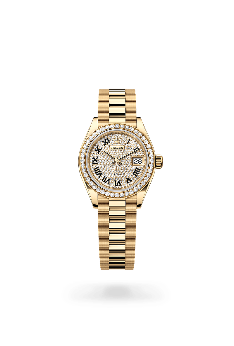 Rolex Lady-Datejust in 18 ct yellow gold, M279138RBR-0029 - Rolex Boutique San Jose