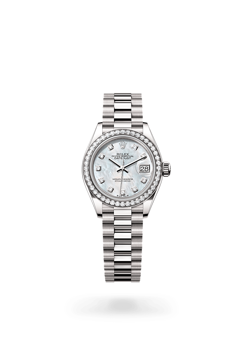 Rolex Lady-Datejust in 18 ct white gold, M279139RBR-0008 - Rolex Boutique San Jose