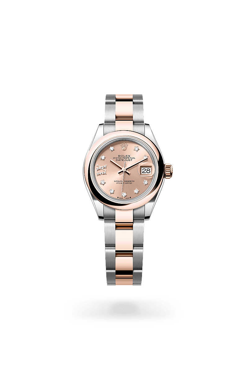 Rolex Lady-Datejust in Everose Rolesor - combination of Oystersteel and Everose gold, M279161-0028 - Rolex Boutique San Jose