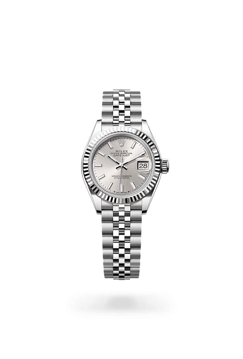Rolex Lady-Datejust in White Rolesor - combination of Oystersteel and white gold, M279174-0005 - La Différence Time Centre