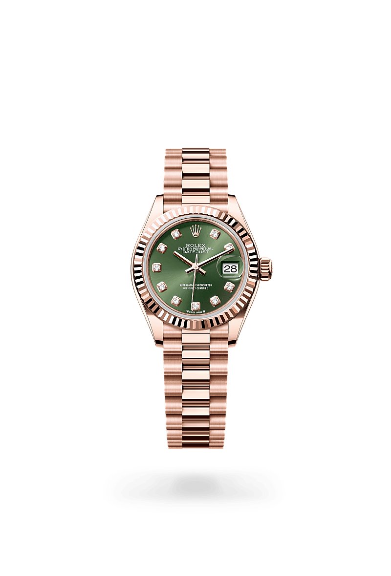 Rolex Lady-Datejust in 18 ct Everose gold, M279175-0009 - Rolex Boutique San Jose