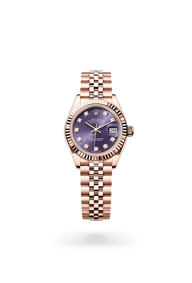 Rolex Lady-Datejust in 18 ct Everose gold, M279175-0020 - Rolex Boutique San Jose