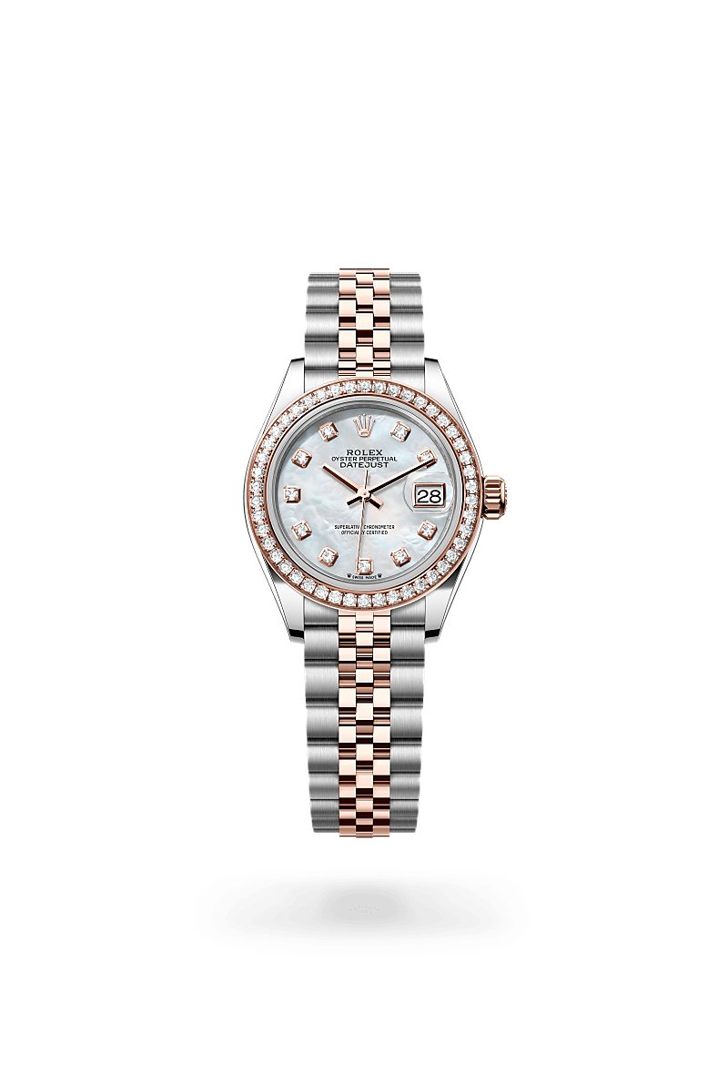 Rolex Lady-Datejust in Everose Rolesor - combination of Oystersteel and Everose gold, M279381RBR-0013 - Rolex Boutique San Jose