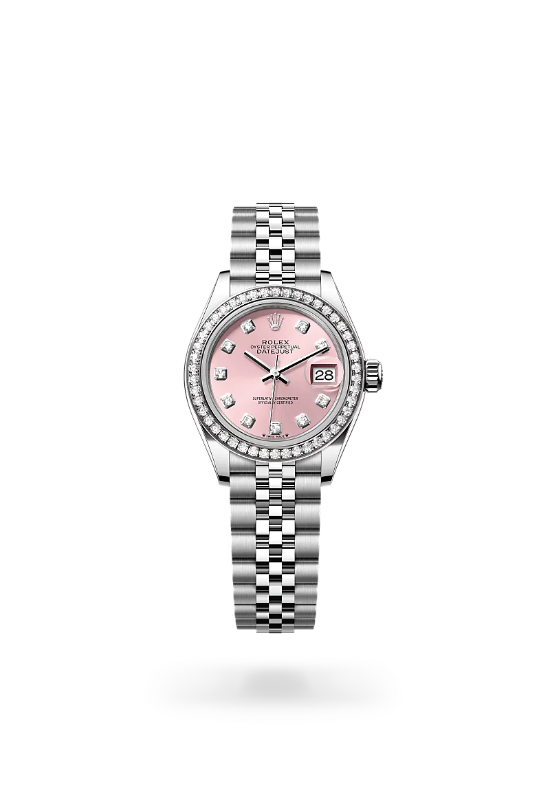Rolex Lady-Datejust in White Rolesor - combination of Oystersteel and white gold, M279384RBR-0003 - Heller Jewelers