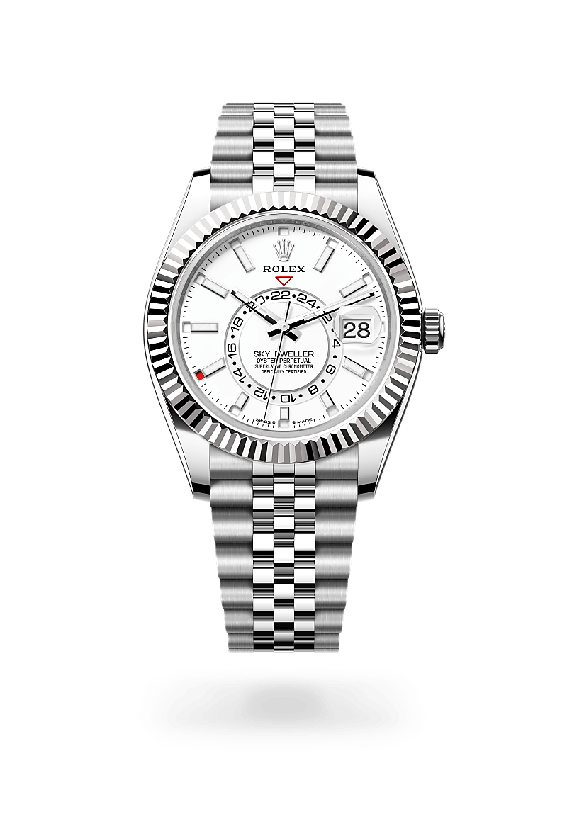 Rolex Sky-Dweller in White Rolesor - combination of Oystersteel and white gold, M336934-0004 - J. Vair Jewellers