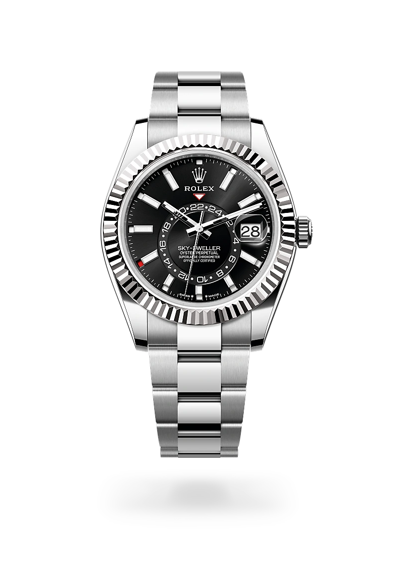 Rolex Sky-Dweller in White Rolesor - combination of Oystersteel and white gold, M336934-0007 - J. Vair Jewellers