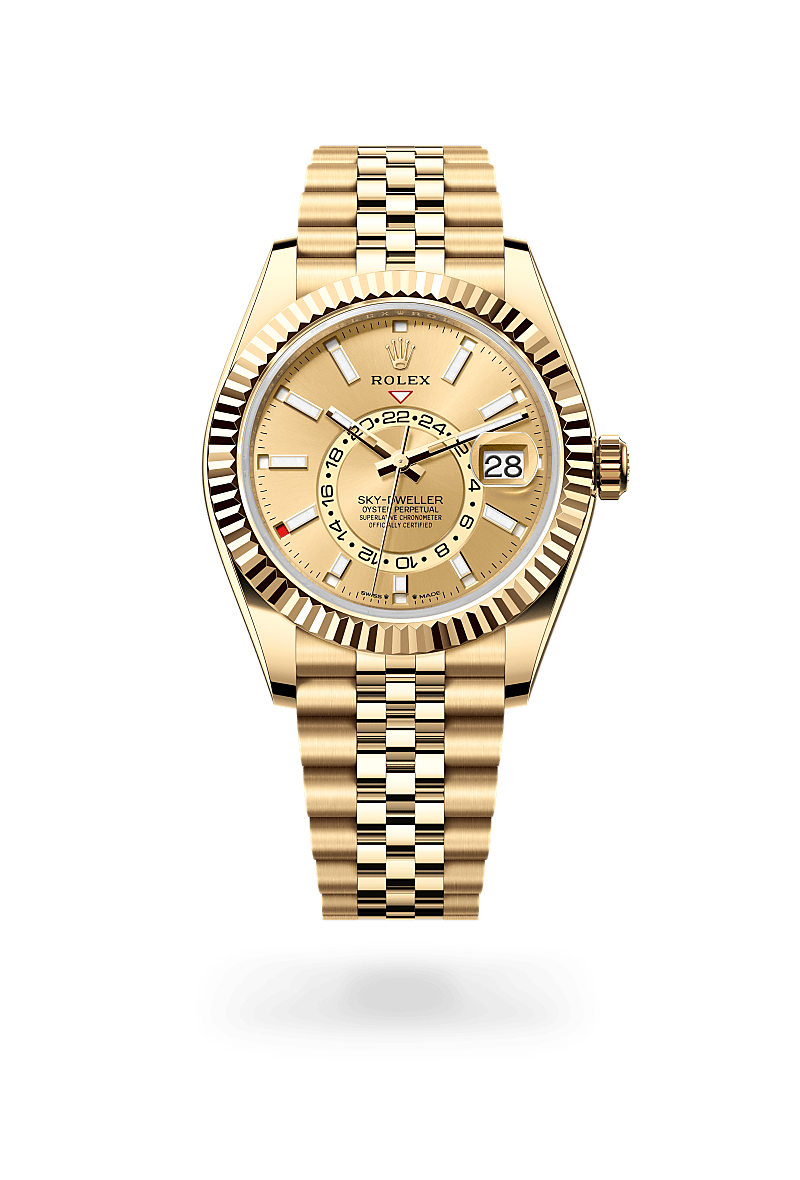 Rolex Sky-Dweller in 18 ct yellow gold, M336938-0004 - J. Vair Jewellers