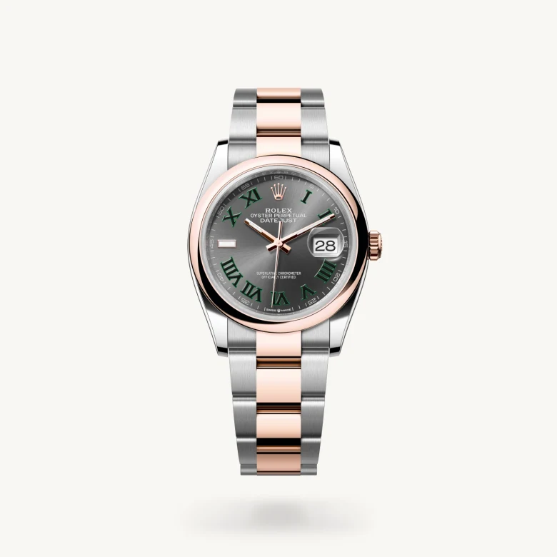 Rolex Datejust in Everose Rolesor - combination of Oystersteel and Everose gold, M126201-0030 - Nash Jewellers