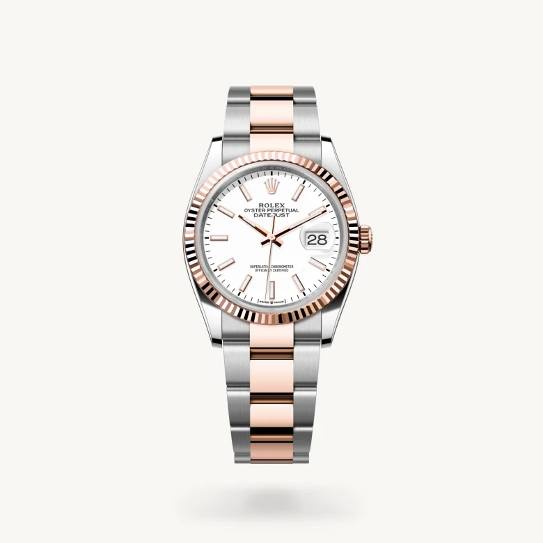 Rolex Datejust in Everose Rolesor - combination of Oystersteel and Everose gold, M126231-0018 - Nash Jewellers