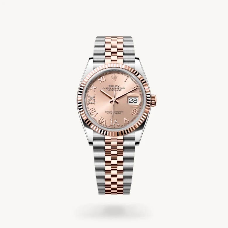 Rolex Datejust in Everose Rolesor - combination of Oystersteel and Everose gold, M126231-0027 - Rolex Boutique San Jose