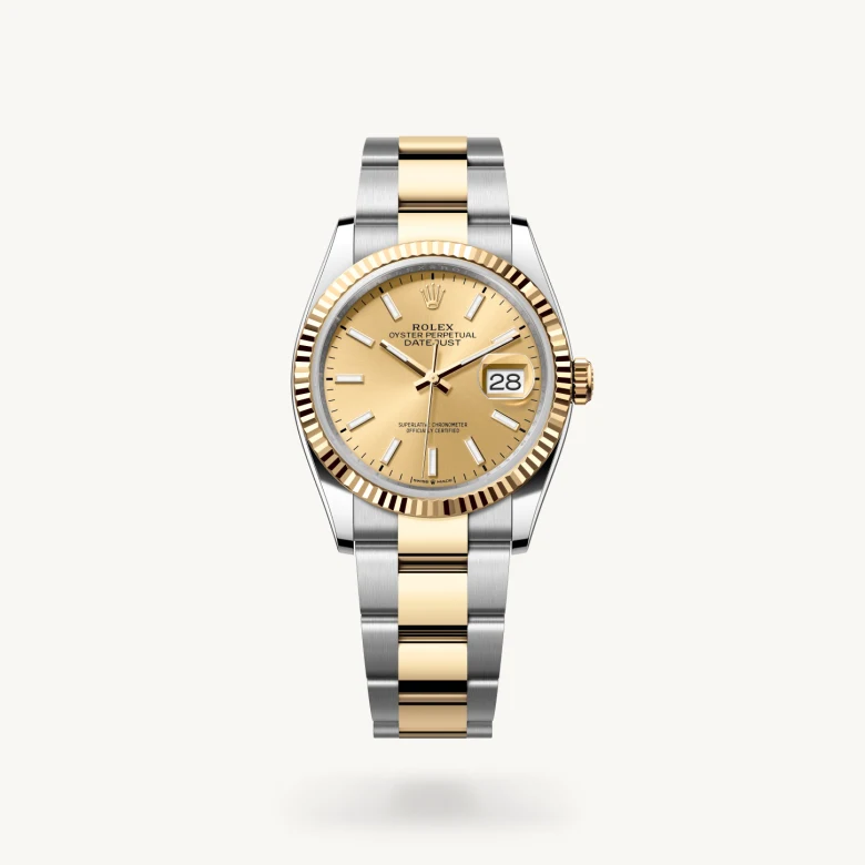 Rolex Datejust in Yellow Rolesor - combination of Oystersteel and yellow gold, M126233-0016 - Humbertown Jewellers