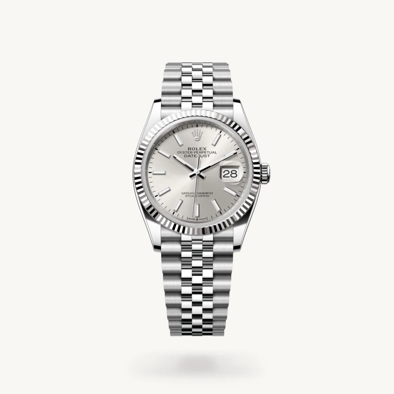 Rolex Datejust in White Rolesor - combination of Oystersteel and white gold, M126234-0013 - La Différence Time Centre