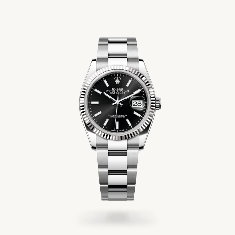Rolex Datejust in White Rolesor - combination of Oystersteel and white gold, M126234-0016 - La Différence Time Centre
