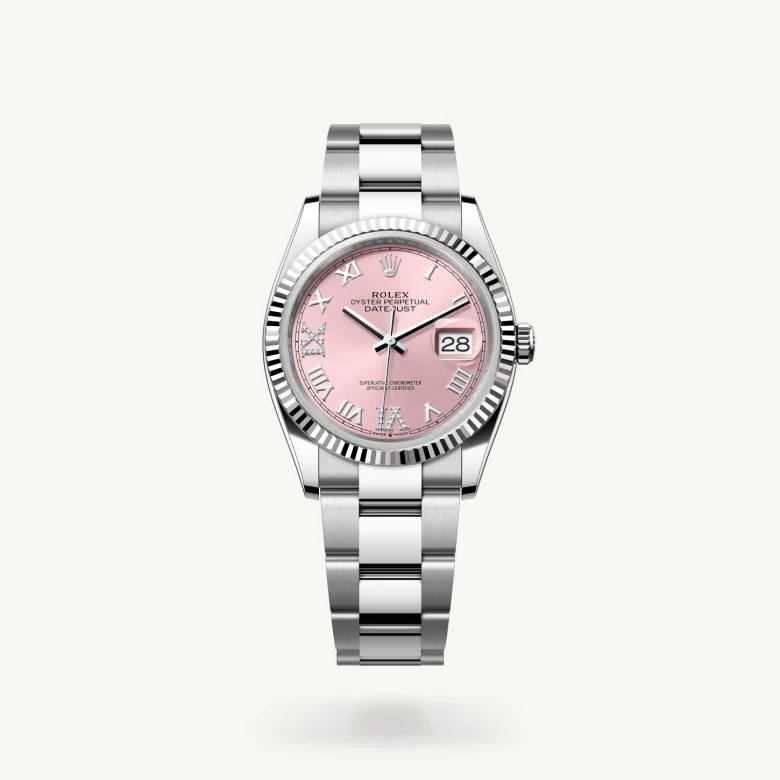 Rolex Datejust in White Rolesor - combination of Oystersteel and white gold, M126234-0032 - La Différence Time Centre