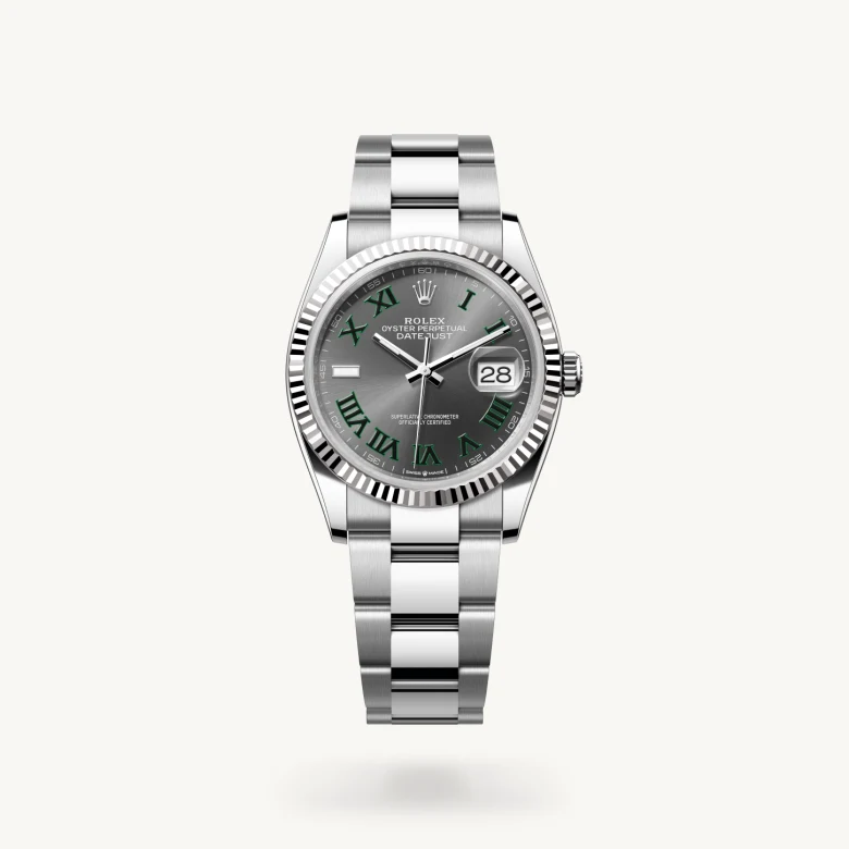 Rolex Datejust in White Rolesor - combination of Oystersteel and white gold, M126234-0046 - J. Vair Jewellers