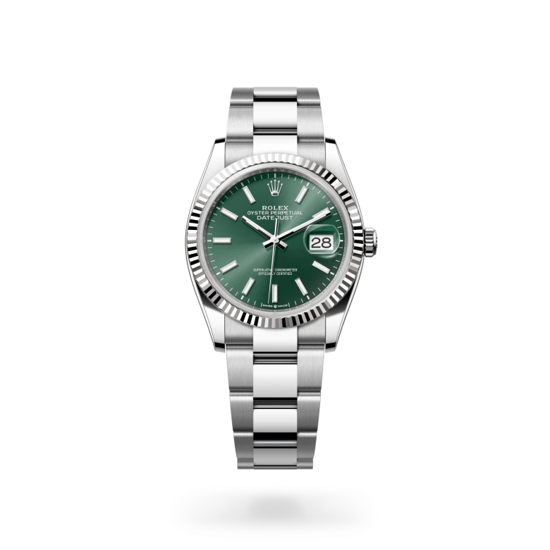 Rolex Datejust in White Rolesor - combination of Oystersteel and white gold, M126234-0052 - GemOro