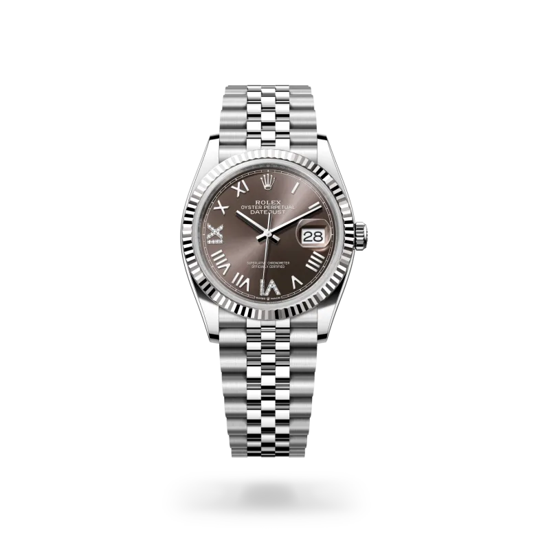 Rolex Datejust in White Rolesor - combination of Oystersteel and white gold, M126234-0071 - GemOro