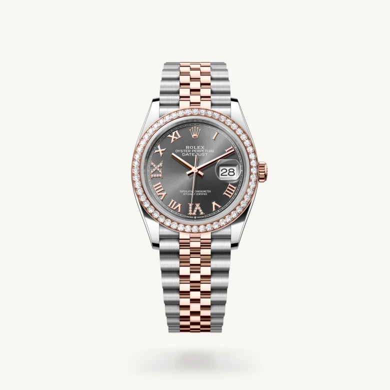 Rolex Datejust in Everose Rolesor - combination of Oystersteel and Everose gold, M126281RBR-0011 - Rolex Boutique San Jose
