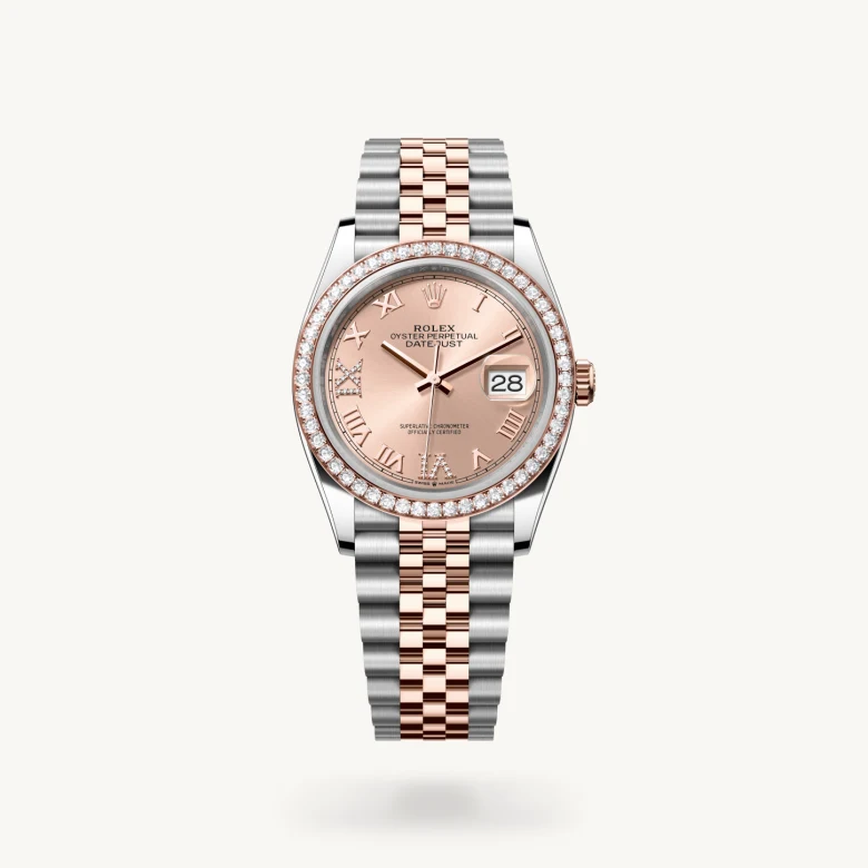 Rolex Datejust in Everose Rolesor - combination of Oystersteel and Everose gold, M126281RBR-0015 - J. Vair Jewellers