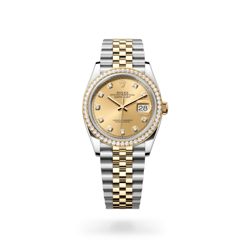 Rolex Datejust in Yellow Rolesor - combination of Oystersteel and yellow gold, M126283RBR-0003 - GemOro