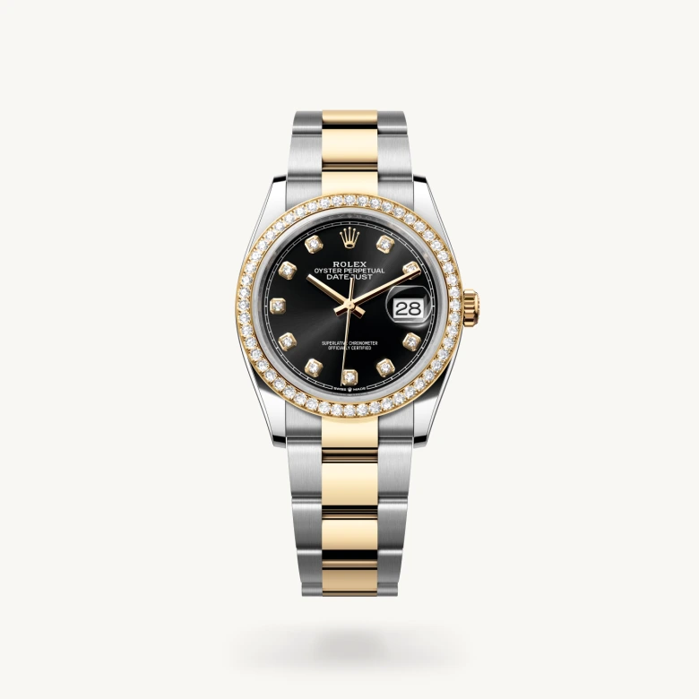 Rolex Datejust in Yellow Rolesor - combination of Oystersteel and yellow gold, M126283RBR-0008 - Rolex Boutique San Jose