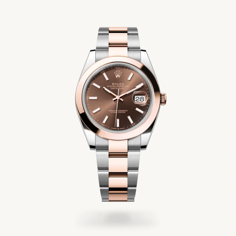 Rolex Datejust in Everose Rolesor - combination of Oystersteel and Everose gold, M126301-0001 - Rolex Boutique San Jose