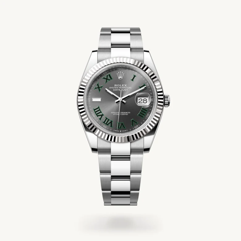 Rolex Datejust in White Rolesor - combination of Oystersteel and white gold, M126334-0021 - J. Vair Jewellers