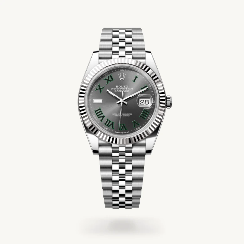 Rolex Datejust in White Rolesor - combination of Oystersteel and white gold, M126334-0022 - GemOro Rolex Datejust in White Rolesor - combination of Oystersteel and white gold, M126334-0022 - GemOro