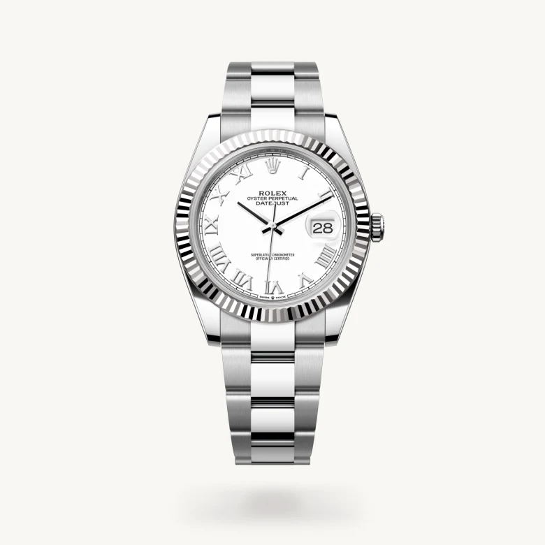Rolex Datejust in White Rolesor - combination of Oystersteel and white gold, M126334-0023 - Humbertown Jewellers
