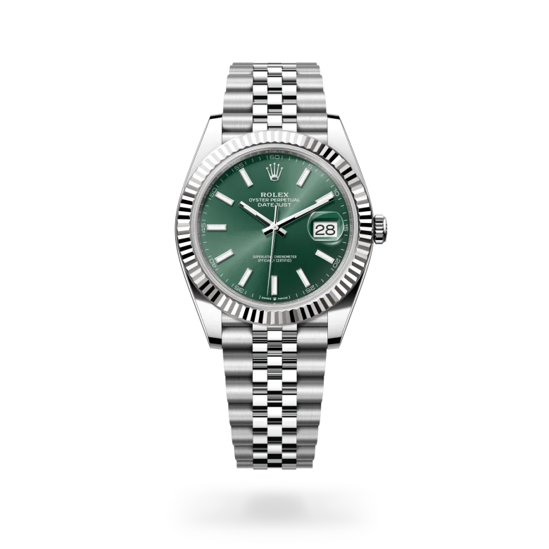 Rolex Datejust in White Rolesor - combination of Oystersteel and white gold, M126334-0028 - Joseph-Anthony