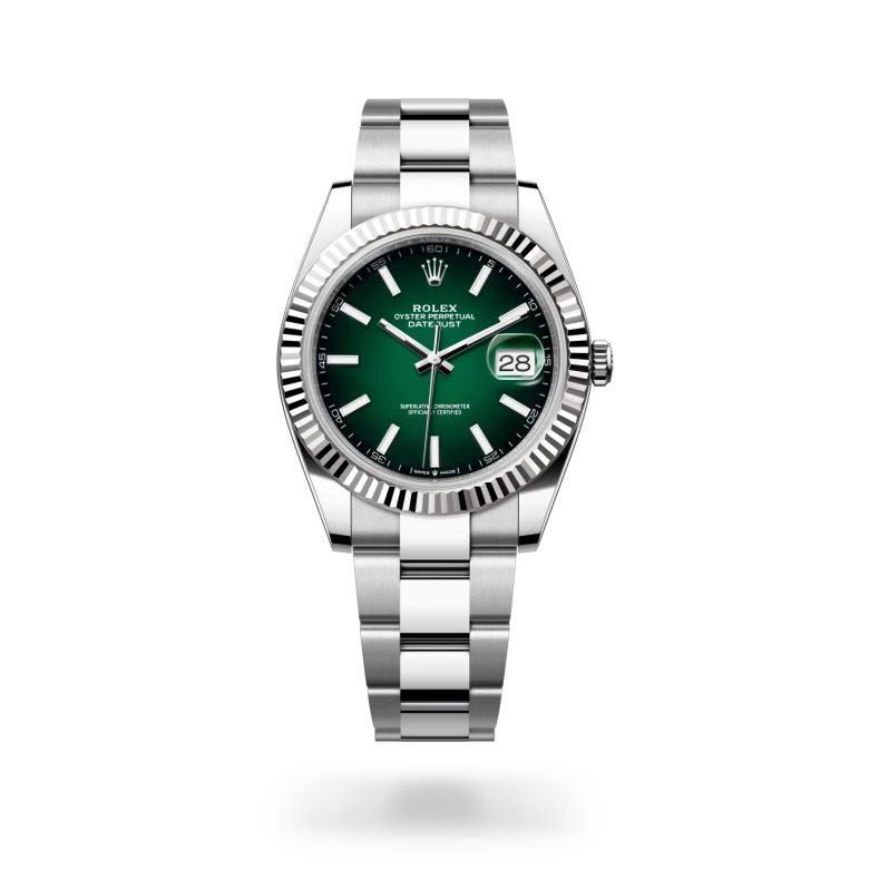 Rolex Datejust in White Rolesor - combination of Oystersteel and white gold, M126334-0033 - Rolex Boutique San Jose