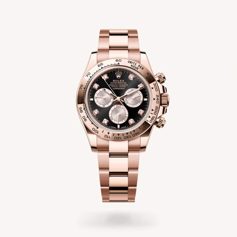 Rolex Cosmograph Daytona in 18 ct Everose gold, M126505-0002 - J. Vair Jewellers