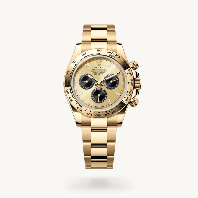 Rolex Cosmograph Daytona in 18 ct yellow gold, M126508-0006 - J. Vair Jewellers