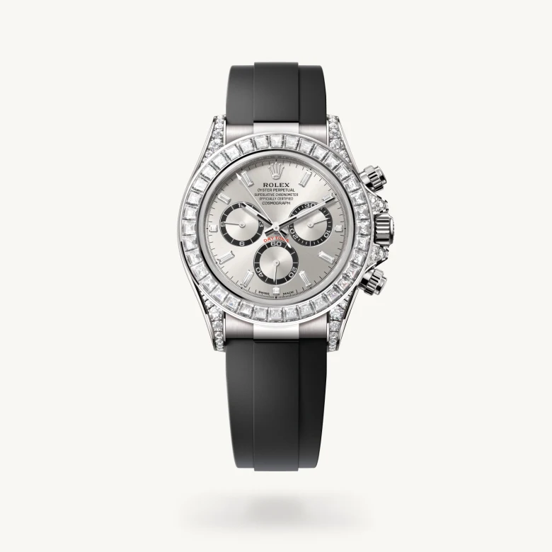Rolex Cosmograph Daytona in 18 ct white gold with lugs set with diamonds, M126539TBR-0002 - Build