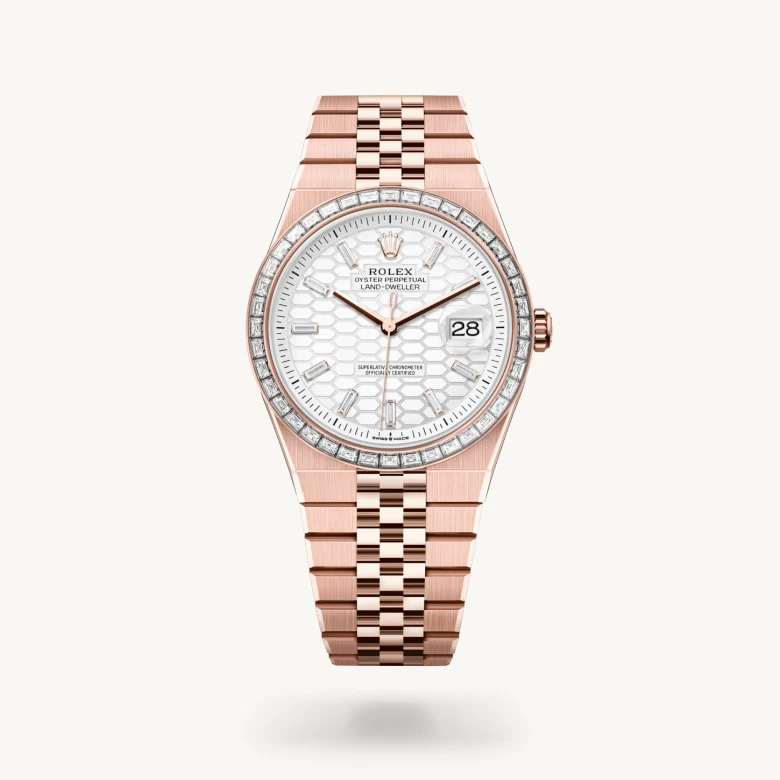 Rolex  in 18 ct Everose gold, M127385TBR-0003 - J. Vair Jewellers