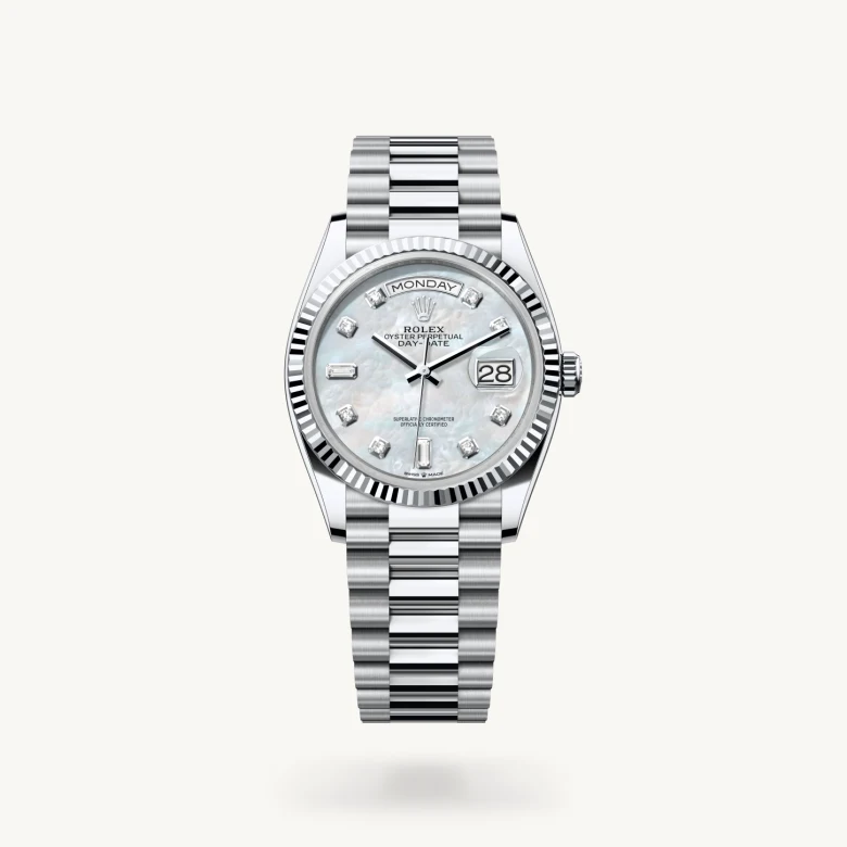 Rolex Day-Date in Platinum, M128236-0002 - J. Vair Jewellers