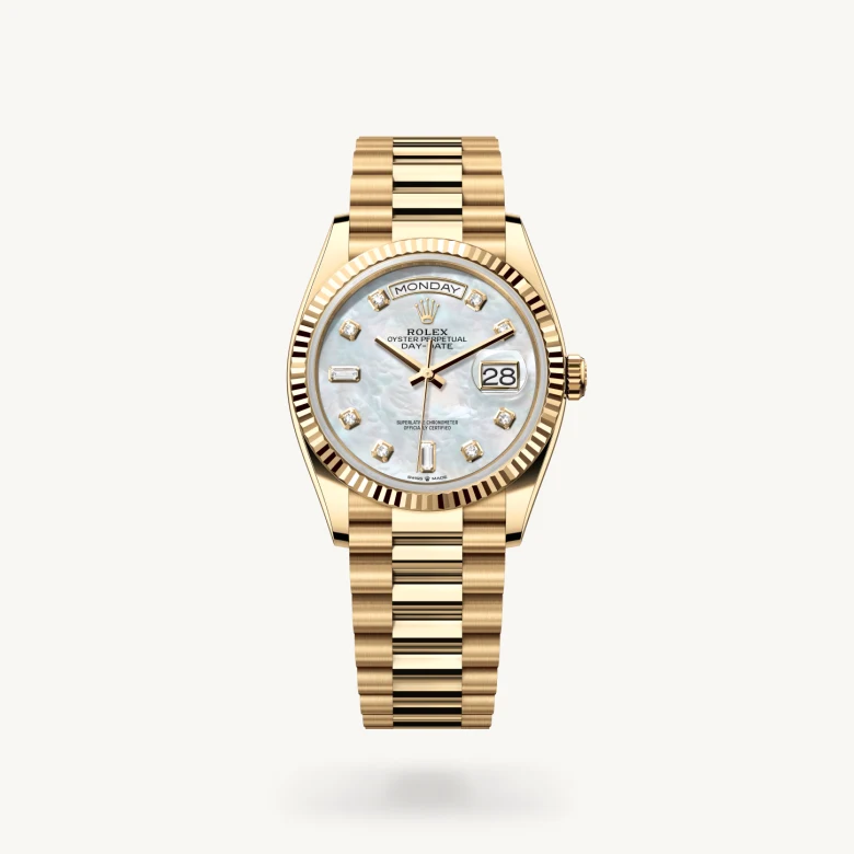 Rolex Day-Date in 18 ct yellow gold, M128238-0011 - J. Vair Jewellers