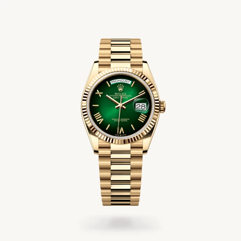 Rolex Day-Date in 18 ct yellow gold, M128238-0118 - J. Vair Jewellers