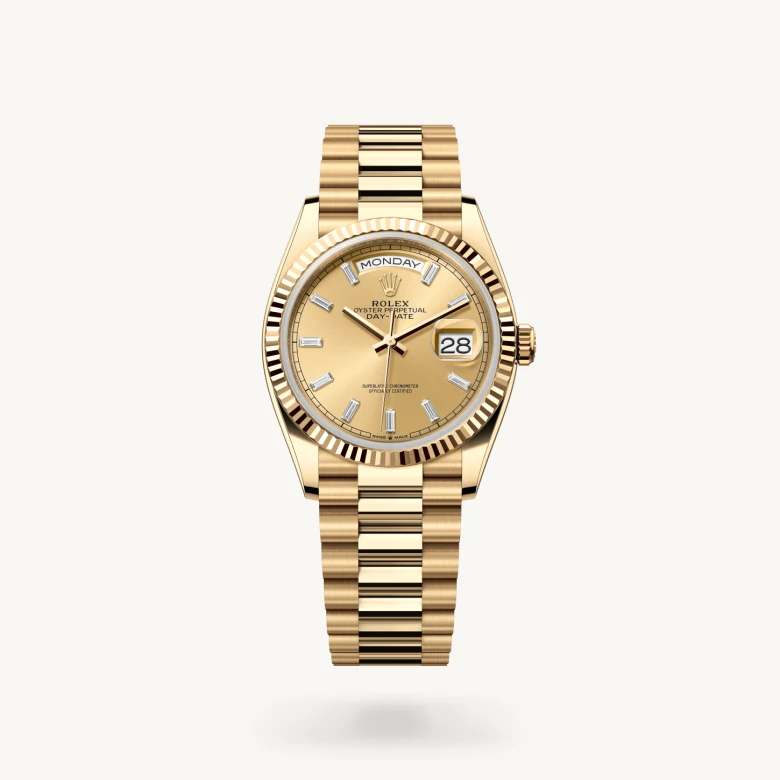 Rolex Day-Date in 18 ct yellow gold, M128238-0132 - J. Vair Jewellers