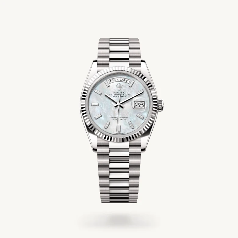 Rolex Day-Date in 18 ct white gold, M128239-0065 - Build