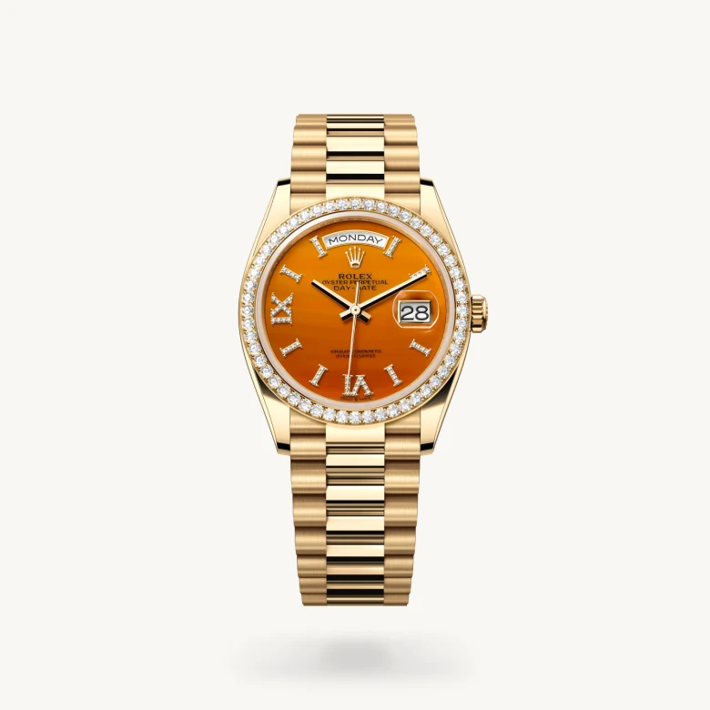Rolex Day-Date in 18 ct yellow gold, M128348RBR-0049 - Build